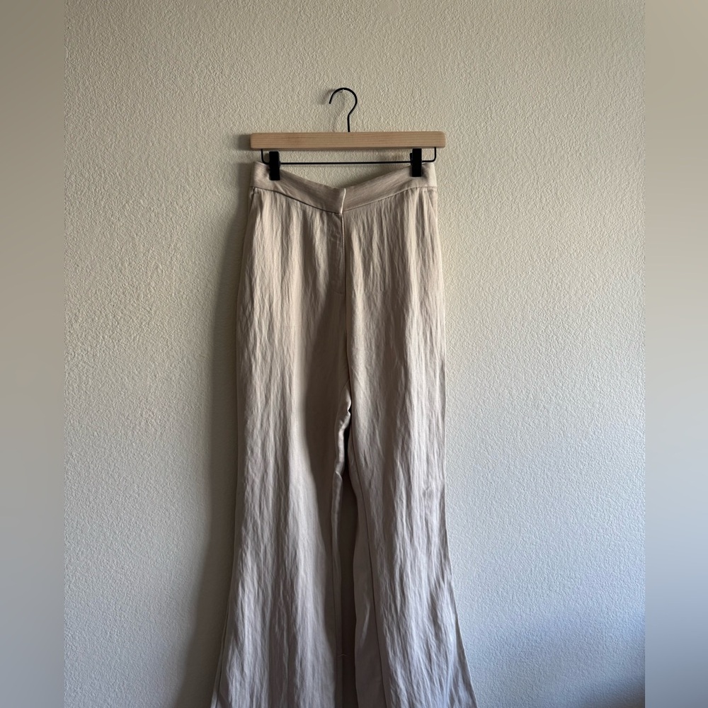 H&M Beige Wide-Leg Pants